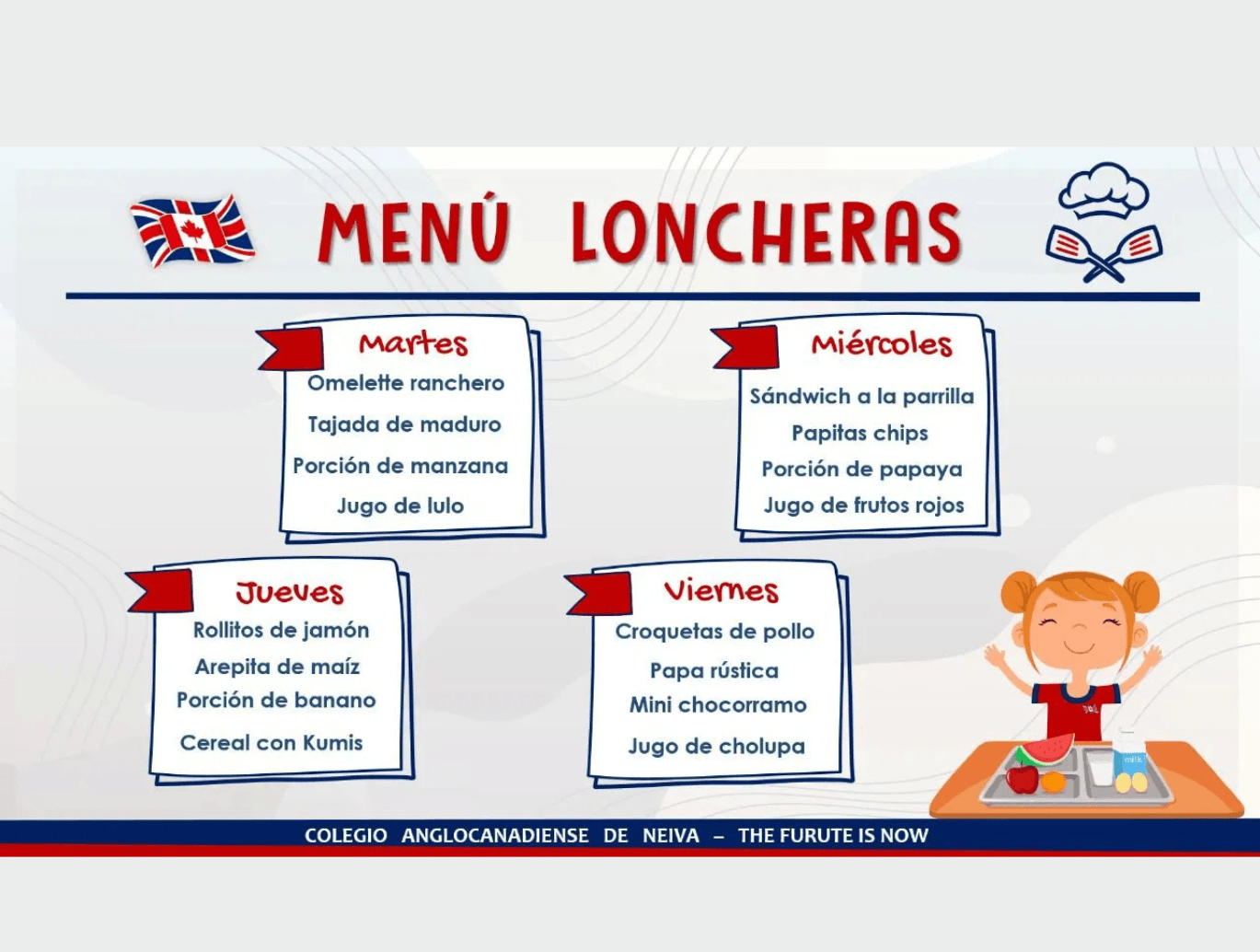 Menú Loncheras